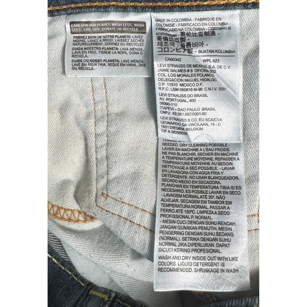 Levi Strauss 511 Slim Fit Jeans Mens W34‎ L30 Medium Wash Stretch Denim